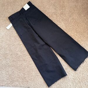 Zara Midnight Black Wide-Leg Jeans